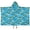Excavator and Stop, variant on Excavator and Stop Sign Blue Teens Hooded Bath Towel Wrap for Ages 3 To 12,Quick Dry Lightweight Soft Microfiber Bath Beach Pool,50"x30"