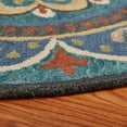 thumbnail image 4 of Ox Bay Ella 6' Round Blue Floral Medallion Indoor Area Rug, 4 of 8