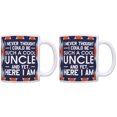 thumbnail image 1 of ThisWear Uncle Gifts Never Thought Could be Such a Cool Uncle 11 ounce 2 Pack Coffee Mugs Argyle, 1 of 4