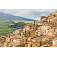 thumbnail image 2 of Wilson, Emily 14x11 Black Ornate Wood Framed with Double Matting Museum Art Print Titled - Palermo Province-Gangi View of the town of Gangi in the mountains of Sicily, 2 of 4