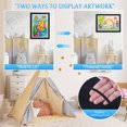 thumbnail image 3 of Kids Artwork Frames Set of 2, 200Pcs A4 Capacity, 9.8x12.9inch Art Picture Frame with Mat for Kids Drawings Hanging Display (Black), 3 of 10