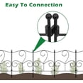 thumbnail image 5 of 10 Pack Garden Metal Fence Outdoor Lawn Edging Border Panel Edge Fencing Yard, 5 of 7