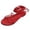 Red, variant on Women's Lace Up Flat Sandals Strappy Open Toe Tie up Gladiator Dressy Sandals Casual Summer Slides White Size 7