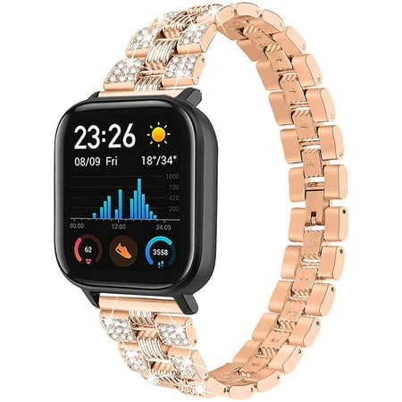 Bling s Compatible with Amazfit GTS 3/GTS/GTS2/GTS 2 mini/GTS 2e/GTS 4mini for Women, Replacement Metal