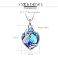 thumbnail image 3 of Tulip Flower Cremation Jewelry Crystal Heart Urn Necklace for Women Mom Memorial Ashes Keepsake Necklace of Loved One, 3 of 6
