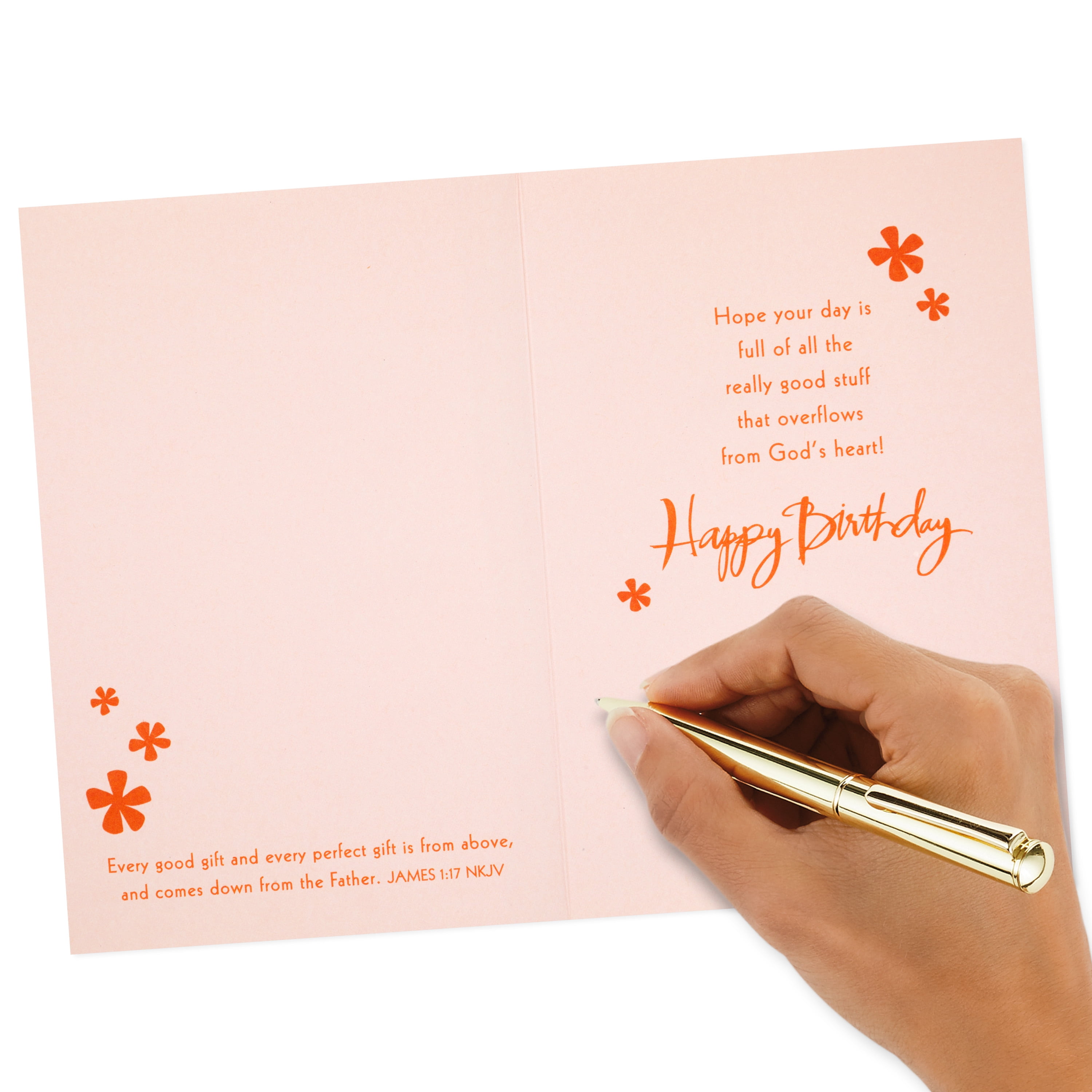 Dayspring Religious Birthday Greeting Card (Joy, Hope, Peace)