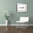 thumbnail image 3 of Trademark Fine Art 'Denver Colorado Skyline WB-BW' Canvas Art by Marlene Watson, White Matte, Silver Frame, 3 of 4