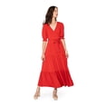 thumbnail image 2 of Leota Marlo Dress Solid Barbados Cherry Size S, 2 of 5
