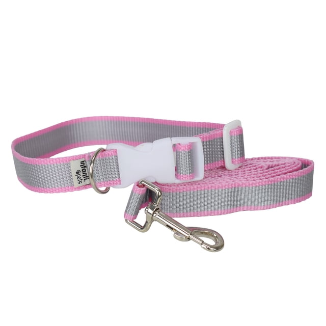 Juego de correa con collar Infanti Pets rosa grande