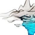 thumbnail image 3 of Clear Gray  Blue Sculpture, 3 of 3