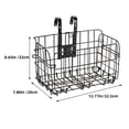 thumbnail image 3 of Miangastore Front Basket Multi-function Riding Basket Metal Storage Basket Bicycle Front Basket Detachable Basket, 3 of 8