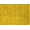thumbnail image 1 of Ahgly Company Machine Washable Indoor Rectangle Abstract Yellow Contemporary Area Rugs, 8' x 12', 1 of 4