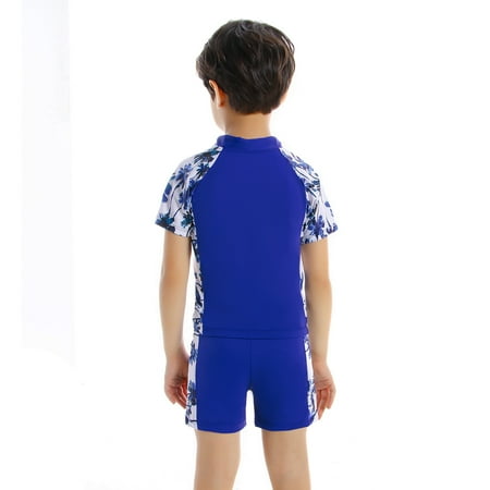 Family Matching Leaves Print Father Son Swim Trunks and Boys Quick Dry ...