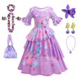 thumbnail image 1 of Cartoon Encanto Disney Princess Girl Dress Isabela Mirabel Charm Costume Cosplay Dolores Pepa Birthday Party Children Dresses5-6T(Tag 130) Gao Jinjia LED, 1 of 2