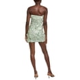 thumbnail image 2 of Endless Rose womens  Floral Embroidered Mini Dress, s, Green, 2 of 3