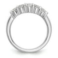 thumbnail image 2 of 14K White Gold Ring Band Wedding Diamond Lab Grown Round, Size 5, 2 of 7