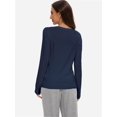 thumbnail image 5 of Women's Long Sleeve Button-Down Cardigan - Classic Crew Neck Knit Sweater, 5 of 6