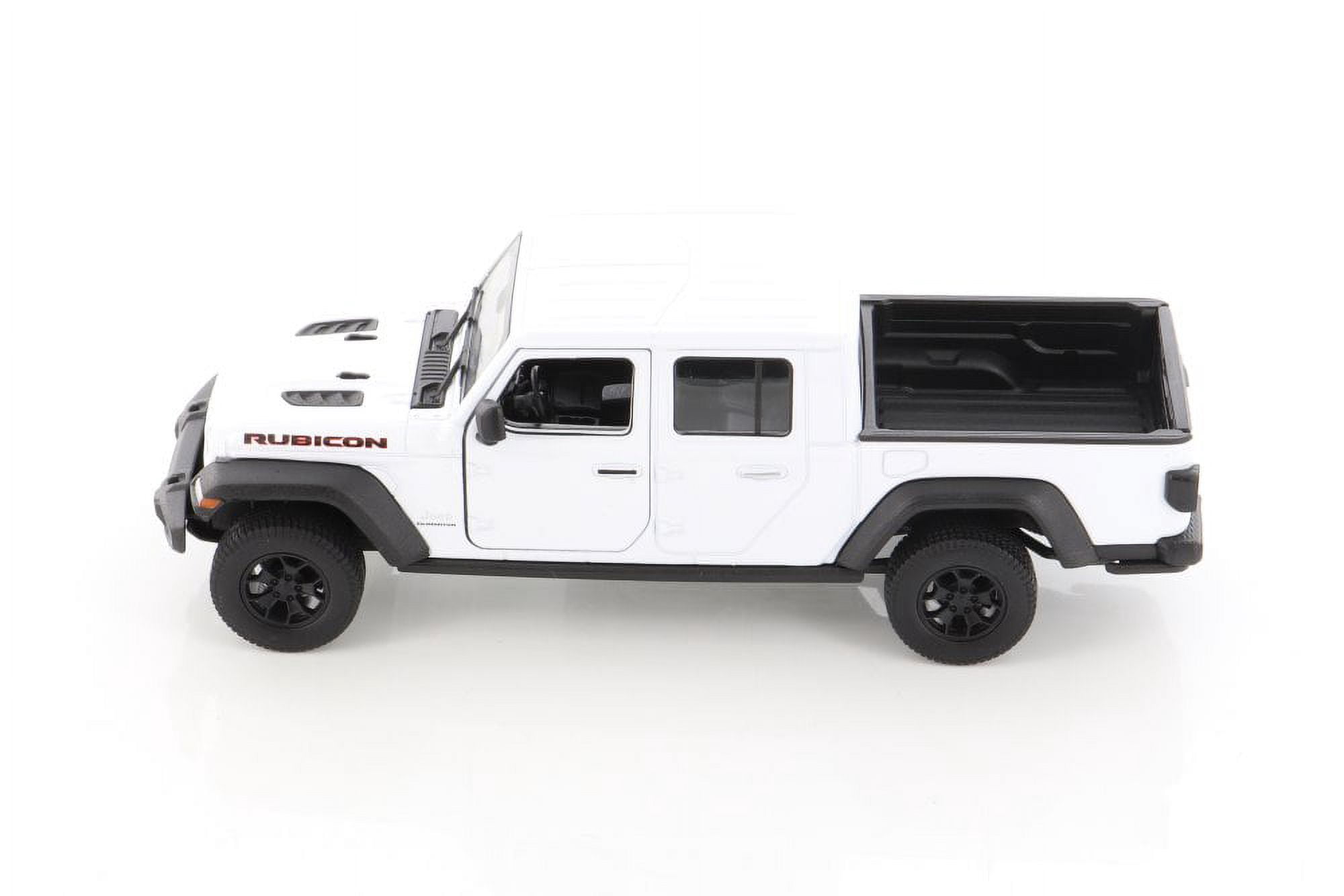 2020 Jeep Gladiator Pickup Truck, White - Welly 24103WWT - 1/27 scale Diecast Model Toy Car