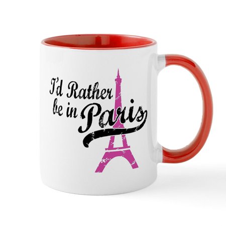 

CafePress - I d Rather Be In Paris Mug - 11 oz Ceramic Mug - Novelty Coffee Tea Cup