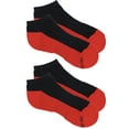thumbnail image 2 of (2 pack) On the Go Women's Low Cut Socks (Black Red Sole, 2 Pair), 2 of 5
