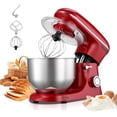 thumbnail image 1 of VEVOR Stand Mixer, 6 QT Electric Kitchen Mixer, 660W Dough-Mixer, 6 + Pulse Speeds Tilt-head Food-Mixer with Stainless Steel Bowl, Dough Hook, Whisk, Beater, for Baking, Mixing, Whipping & Kneading, 1 of 9
