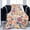 Flowers, variant on Black Marble Print Fleece Blanket Lightweight Ultra-Soft Marbling Throw Blanket for Sofa Couch Bed Camping Travel - Super Soft Cozy Microfiber Blanket 50"X40"