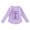 Light Purple, variant on Huanglei Girls Long Sleeve Shirts Kids Arc Hem Side Slit Soft Tunic Tops T Shirts