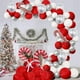 thumbnail image 1 of Christmas Balloon Wreath Arch Kit, Red Silver White, Festive Party Decorations, Different Size Decorations,Gift, 1 of 5