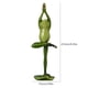 thumbnail image 2 of Estatua clásica de rana de yoga, estatua decorativa de resina resistente al agua para interiores y exteriores (A), 2 of 4