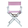 thumbnail image 1 of 18" Director's Chair White Frame-Pink Canvas, 1 of 5