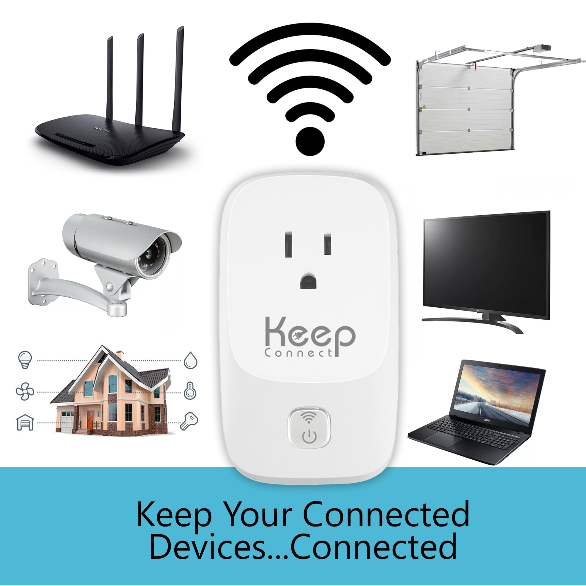 Keep Connect MAX Router Rebooter - Monitors Internet Health and Reboots Router or Modem Devices