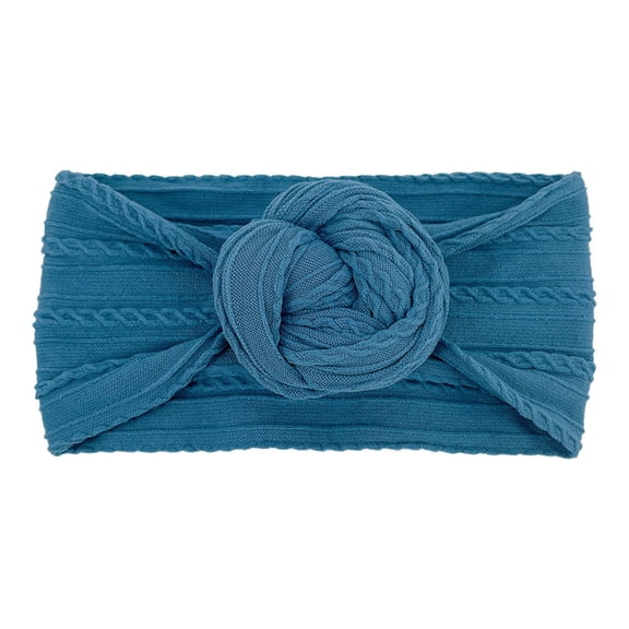 Gyujnb Toddler Girl Knotted Turban Headband Soft Stretchy Fabric Hairband for Baby Photos & Daily Wear