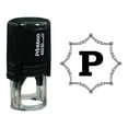 thumbnail image 1 of Printtoo Octagon Celtic Swirl Frame Alphabet P Monogram Self Inking Rubber Stamp Office Stationary, 1 of 3