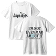 thumbnail image 2 of Freya Skye Merch “Not Even Mad About lt” Print Cotton T-Shirt – Unisex Graphic Short Sleeve Tee, Casual Streetwear Gift for Music Lovers, 2 of 9