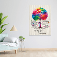 thumbnail image 2 of Lotusprinthandmade From Mom To My Son Your Existence Makes My World Brighter Poster 12" x 18”, 2 of 5