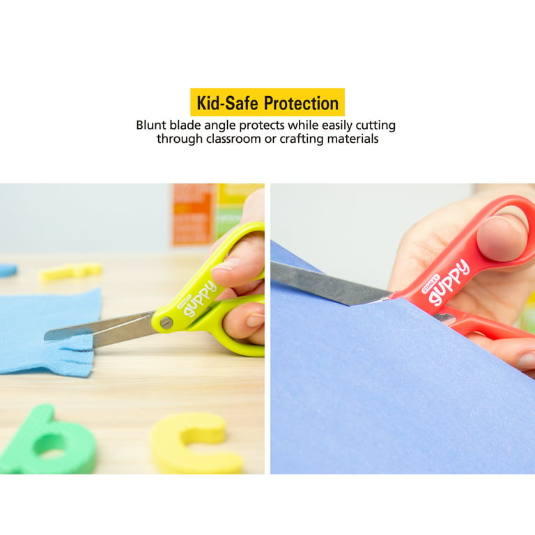 Stanley 2 Pack Child Safe Scissors 5-Inch Blunt Tip Kids Scissors