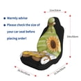 thumbnail image 3 of Uemuo Sunflower Gnomes Pattern Car Seat Covers for Front Seats Waterproof Seat Covers for Cars, Universal Auto Front Seats Protector Fits for Car-, 3 of 6