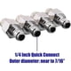 thumbnail image 2 of Pressure Washer Nozzle,downstream Nozzle Kit With 4 Way Tip Holder For Soft Wash,1/4in Quick Connect, 2 of 5