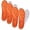 Orange, variant on Morrat Insole, 4D Cloud Insoles with Arch Support & Deep Heel Cup - Orthopedic Memory Foam for Maximum Comfort, Shock Absorption for Men & Women
