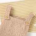 thumbnail image 6 of XYIJANI Clearance Baby Onesies 0-3 Months Newborn Infant Baby Knit Romper Cotton Sleeveless Boy Girl Solid Sweater Clothes Baby Bodysuit 3-6 Month Boy Clothes (Khaki,62), 6 of 6