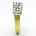 thumbnail image 4 of Womens Ring Damond Mountain Stainless Steel Ring with AAA Grade CZ in Clear, 4 of 4