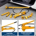 thumbnail image 3 of 10-Ton Porta Power Kit Heavy Duty Hydraulic Ram with Shockproof Storage Case Complete Set for Frame Repair Lifting Auto Shop and Construction Equipment, 3 of 7