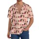thumbnail image 1 of Balery Dachshund Couple Camisa Casual de Manga Corta con Botones para Hombre, Texturizada, Estilo Cubano, para Playa, Verano-4X-Large, 1 of 5