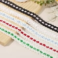 thumbnail image 4 of Uxcell Cinta de encaje con ojales de 5 yardas, 0.79 pulgadas de cinta de ganchillo para coser vestido, delantal, almohada, muñecas, ropa, decoración de bolsa, azul claro, 4 of 7