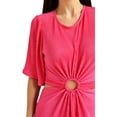 thumbnail image 4 of Vestido plisado Roman Fashion /Juvenil, 738 (Fiusha) fucsia M Roman Fashion V-FOL-738-FIUSHA, 4 of 6