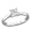 White, variant on Women's 1ct TW Lab-Grown Diamond Sterling Silver Solitaire Engagement Ring