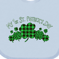 thumbnail image 4 of Inktastic My 1st St. Patrick's Day with Plaid Shamrocks Boys or Girls Baby Bib, 4 of 4