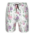 thumbnail image 4 of Naloa Rose Flower B Men's Beach Shorts, Surfing shorts, Swim trunks, Quick Dry Swim Trunks for Surfing Beach Fun - Large, 4 of 9