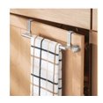 thumbnail image 4 of 2 PCS Metal Over the Cabinet Towel Bar Punch-free Towel Rack, Stainless Steel Hand Towel and Washcloth Rack for Bathroom and Kitchen , 14" x 2.5", 4 of 9