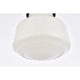 thumbnail image 4 of Lámpara Colgante Living District Lye Negra con Pantalla de Vidrio Esmerilado Blanco 110V, 4 of 6